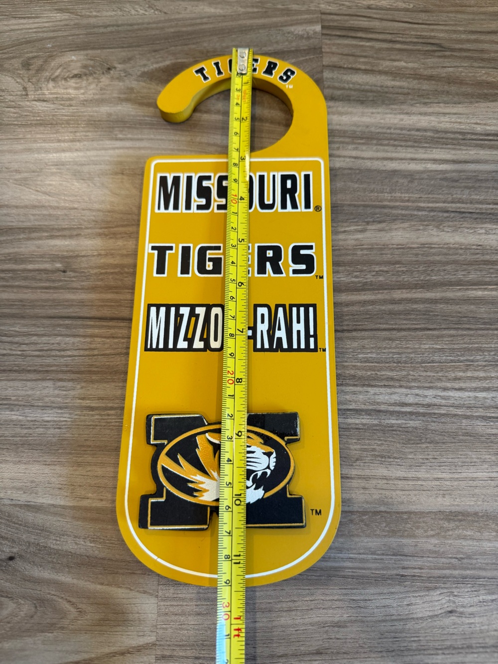 Missouri Tigers Yellow Door Hanger - Mizzou-Rah! - Picture 5 of 6